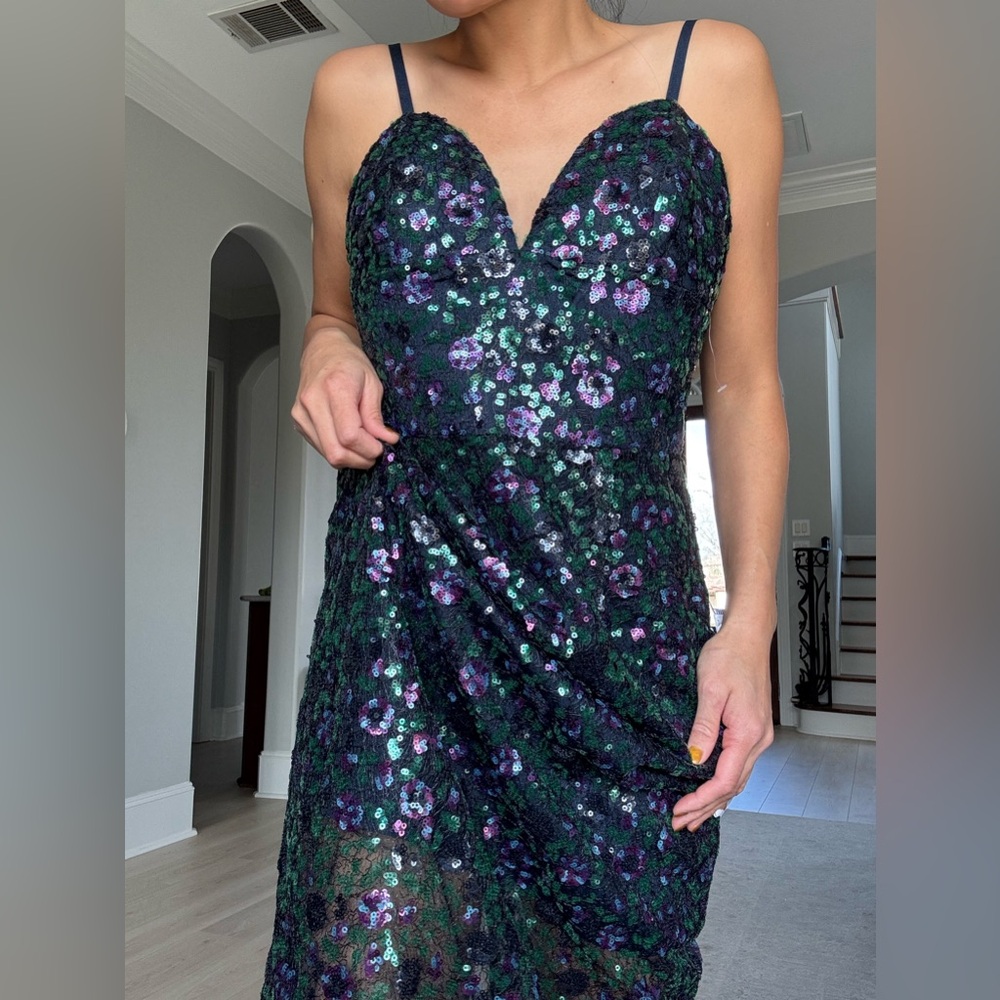 ✨NWT Dress The Population Lace Sequins Dress✨ - Picture 6 of 7